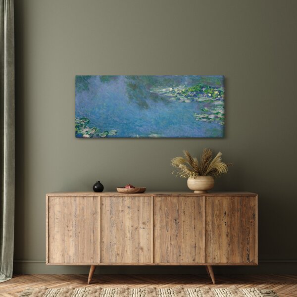 Kép - Claude Monet, Water Lilies, reprodukciók (120x50 cm)