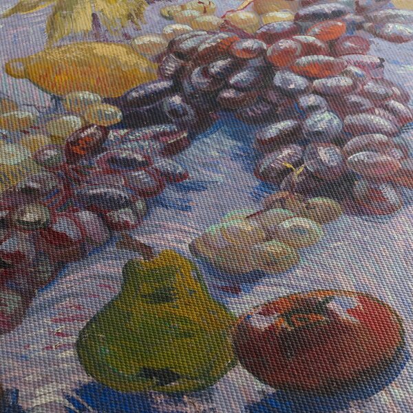 Kép - Vincent van Gogh, Grapes, Lemons, Pears, and Apples, reprodukciók (120x50 cm)