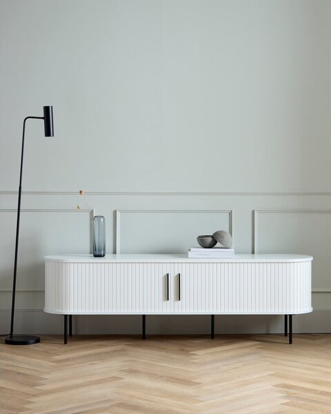 Fehér TV-állvány 180x56x45 cm Nola – Unique Furniture