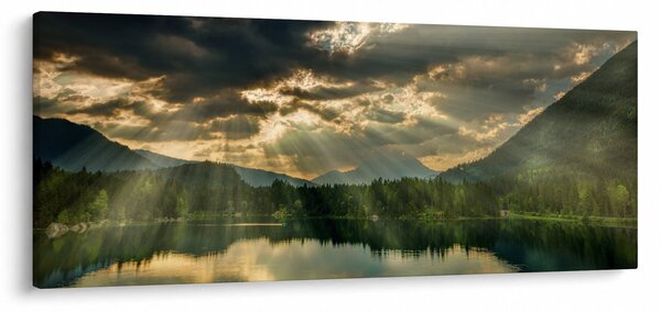 Tó a ragyogó nappal képe (120x50 cm)