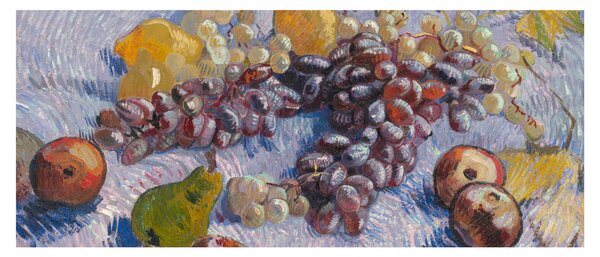 Kép - Vincent van Gogh, Grapes, Lemons, Pears, and Apples, reprodukciók (120x50 cm)