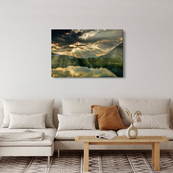 Tó a ragyogó nappal képe (90x60 cm)