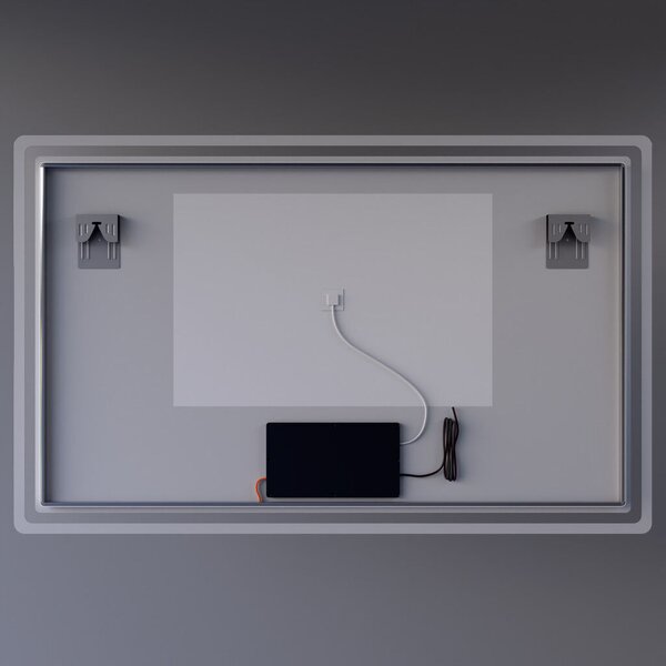 Welland Type-20V kétszemélyes LED tükör - fényerő + színhőfok állítás + páramentesítő + óra - 120 x 75 cm
