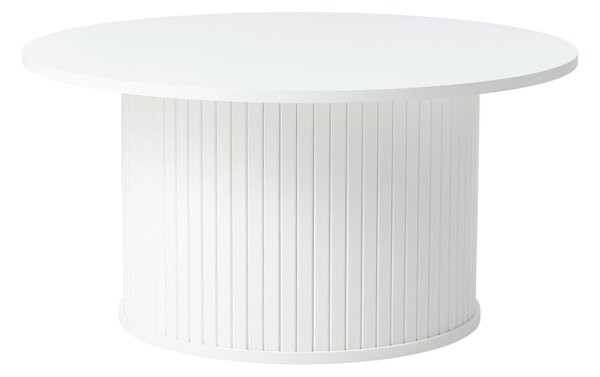 Fehér kerek dohányzóasztal Nola – Unique Furniture