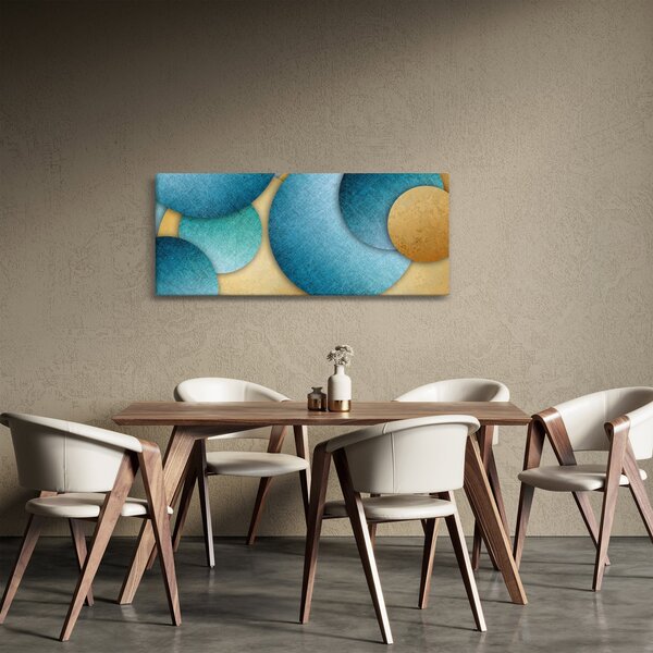 Az absztrakciós körök képe (120x50 cm)