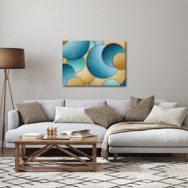 Az absztrakciós körök képe (70x50 cm)