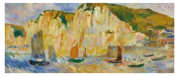 Kép - Auguste Renoir, Sea and Cliffs, reprodukciók (120x50 cm)