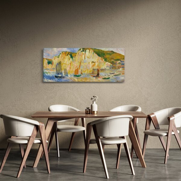 Kép - Auguste Renoir, Sea and Cliffs, reprodukciók (120x50 cm)