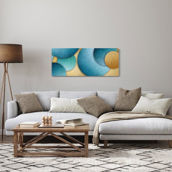 Az absztrakciós körök képe (120x50 cm)