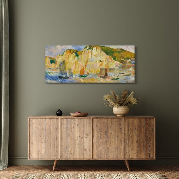 Kép - Auguste Renoir, Sea and Cliffs, reprodukciók (120x50 cm)