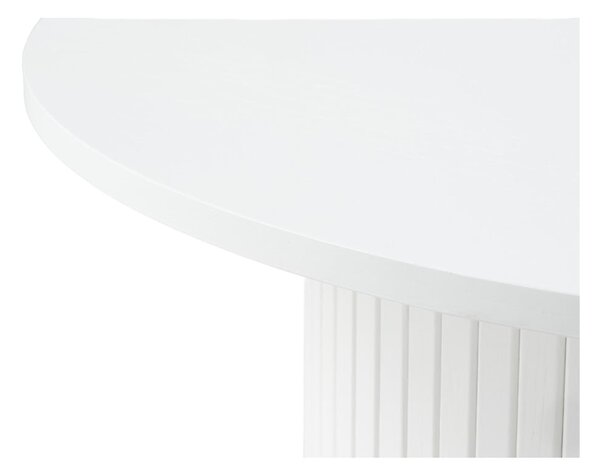 Fehér kerek dohányzóasztal Nola – Unique Furniture