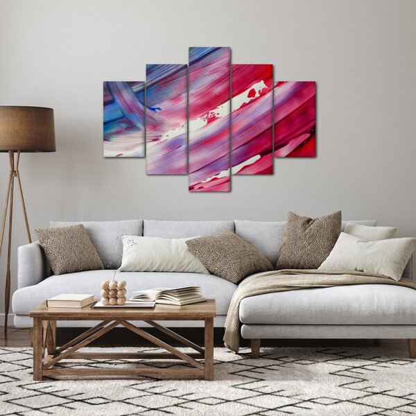 Kép - rózsaszínes kék szín (150x105 cm)