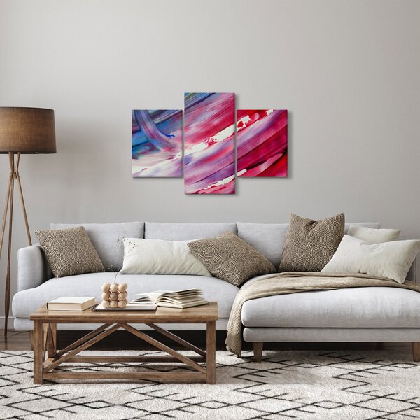 Kép - rózsaszínes kék szín (90x60 cm)