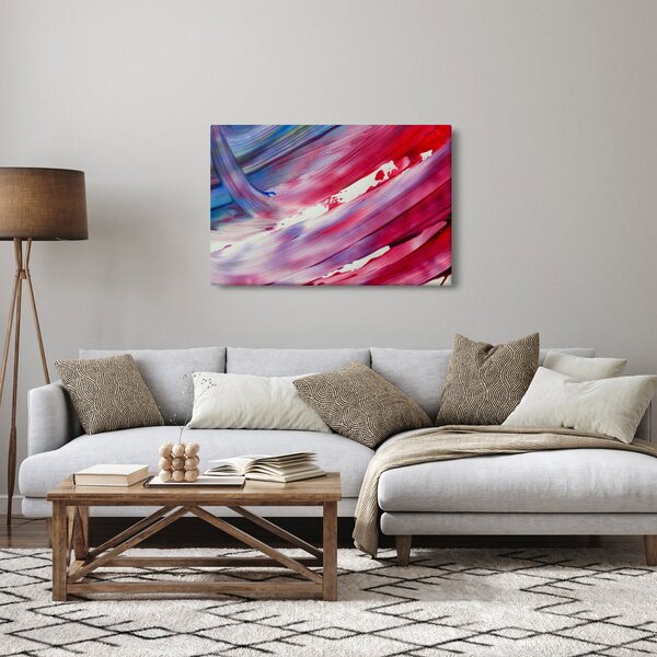 Kép - rózsaszínes kék szín (90x60 cm)