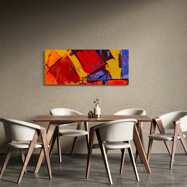 Absztrakciós kép (120x50 cm)
