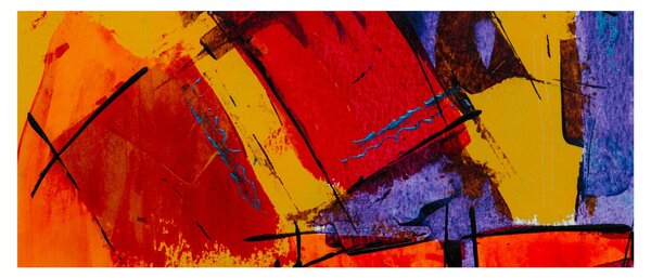 Absztrakciós kép (120x50 cm)