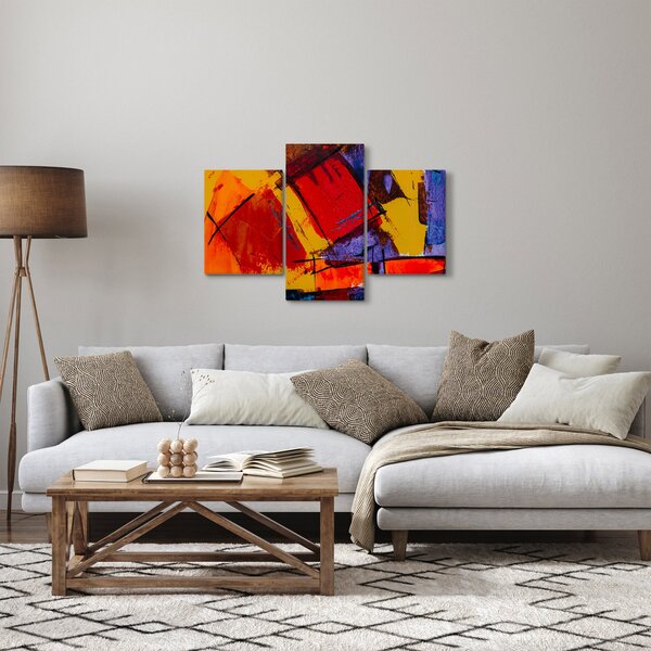 Absztrakciós kép (90x60 cm)
