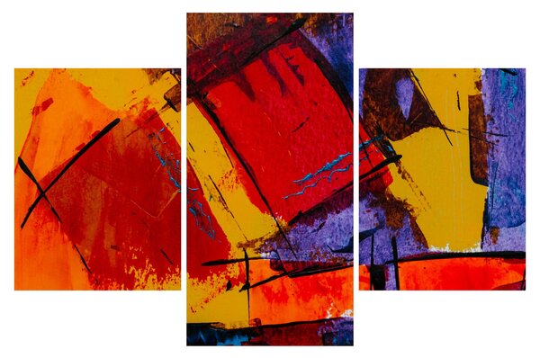 Absztrakciós kép (90x60 cm)