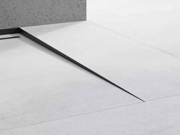Mexen Line-B szegélyléc 120 cm jobbos, matt fekete, 187001120R