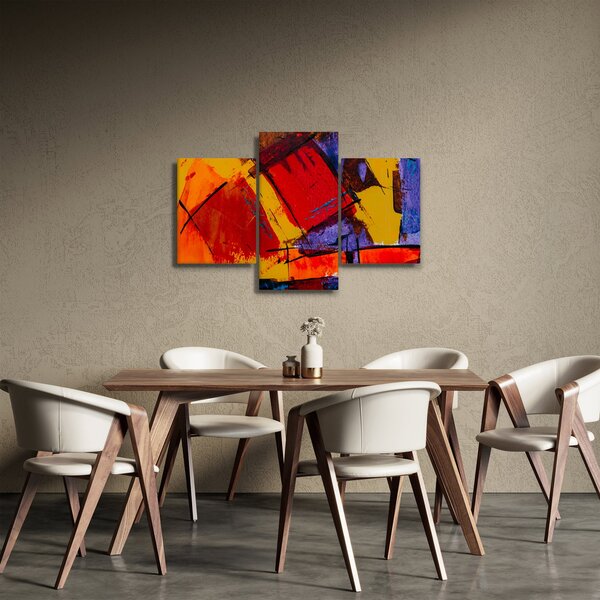 Absztrakciós kép (90x60 cm)