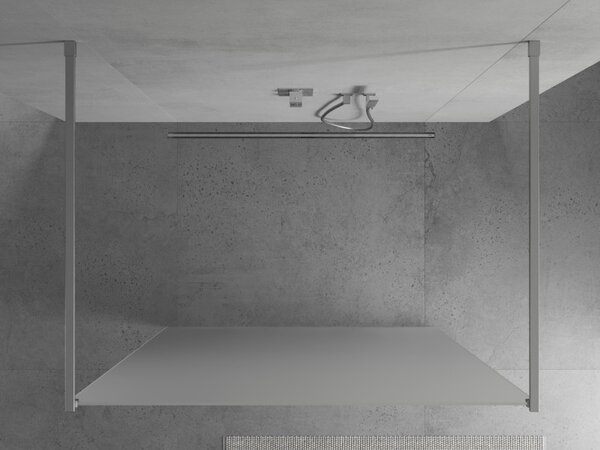 Mexen Kioto, átmenő zuhanyparaván 100 x 200 cm, 8 mm-es jégüveg, 2 x króm stabilizáló távtartó, 800-100-002-01-30