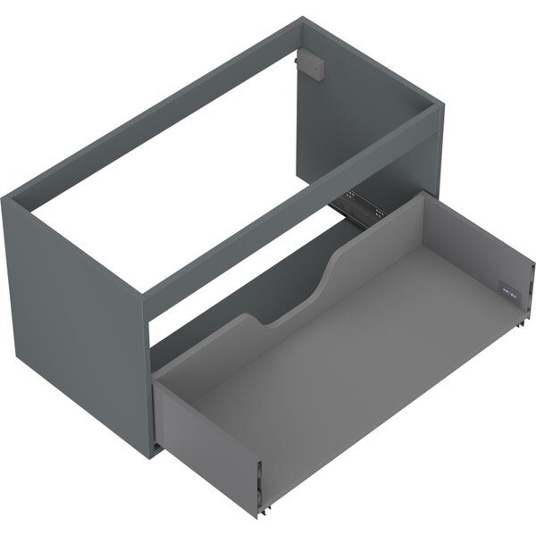 Mexen Box-A, fali szekrény 90 cm, 1 fiók, grafit matt, 91AX0-0900-470-1-66