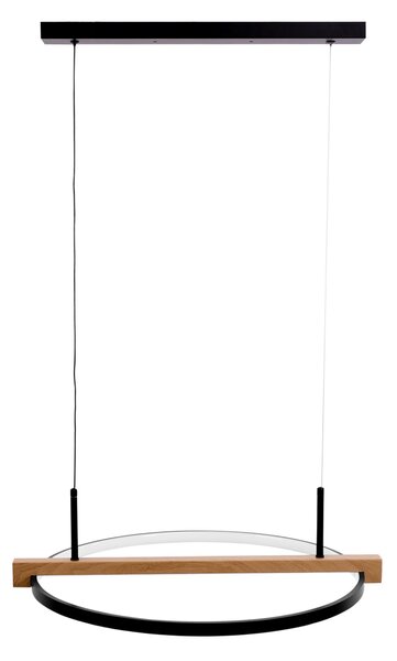 Toolight Szerszámlámpa, LED mennyezeti lámpa 60cm + távirányító APP1530-CP, fekete-barna, OSW-05660