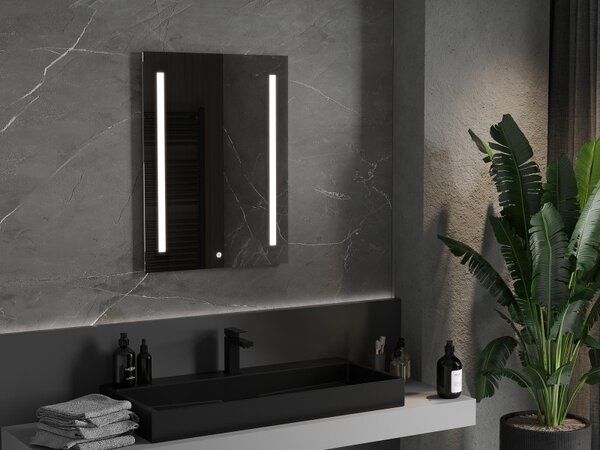 Mexen Remi, LED fürdoszobai tükör háttérvilágítással 60x80 cm, 6000K, páramentes, 9804-060-080-611-00
