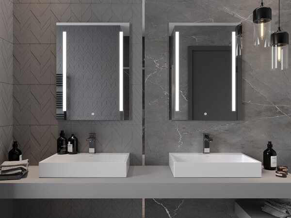 Mexen Remi, LED fürdoszobai tükör háttérvilágítással 60x80 cm, 6000K, páramentes, 9804-060-080-611-00