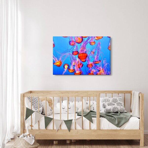 Medúza a tengerben képe (90x60 cm)