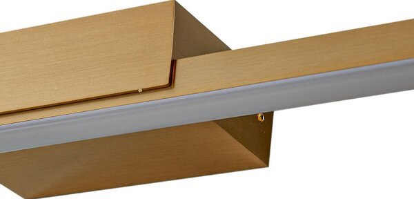 Lucande LED-es tükörlámpa Kivana, réz, fém, 90 cm, IP44, Réz, Fürdőszoba, Alumínium, Modern