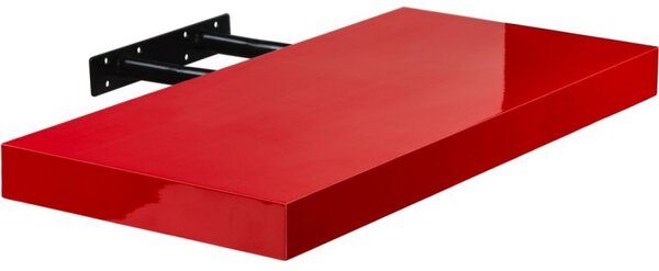 Fali polc STILISTA® Volato 70 cm - piros fényes