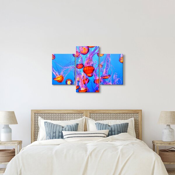 Medúza a tengerben képe (90x60 cm)