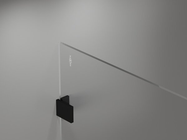 Mexen Lunar zuhanyparaván jobb oldali 50 x 200 cm, 8 mm átlátszó üveg, fekete matt, 830-050-000-70-00-P