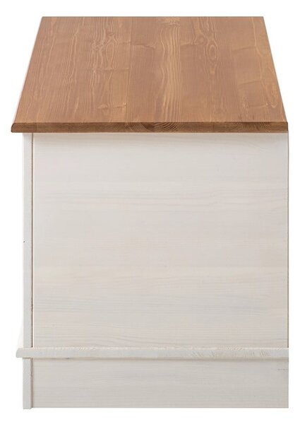 Fehér borovi fenyő tárolóláda 80x45 cm Anita – Støraa