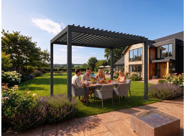 Bioklimatikus pergola LANITPLAST ALUGARDEN 3x3 m LG5062