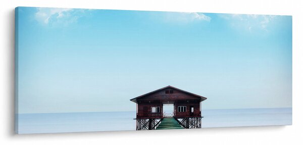 Kép a házról a tengeren (120x50 cm)