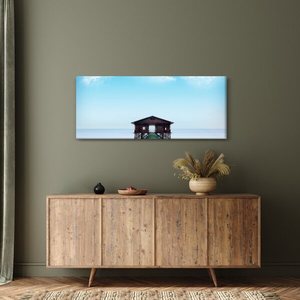 Kép a házról a tengeren (120x50 cm)