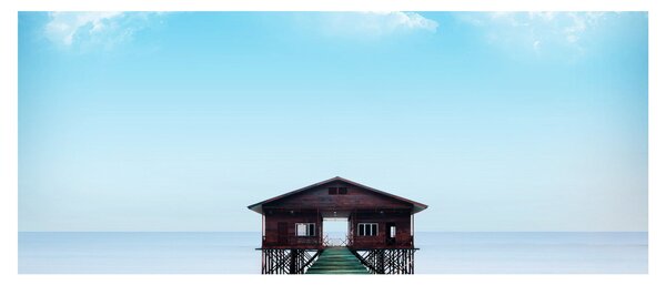 Kép a házról a tengeren (120x50 cm)