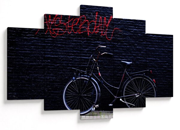 Egy kerékpár képe Amszterdamban (150x105 cm)