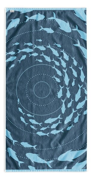 Kék strandtörölköző 90x180 cm Shoal – DecoKing