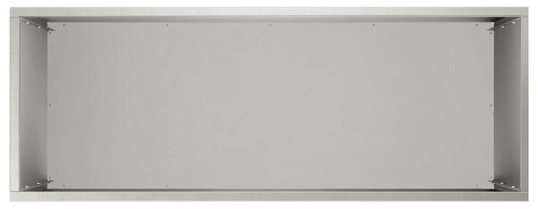 VidaXL Kerti cserép Ezüst 80 x 30 x 50 cm Rozsdamentes Acél