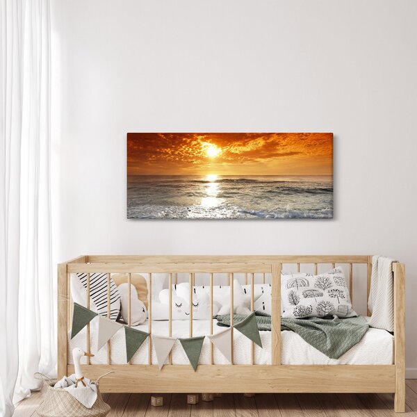 Naplemente Korzikán képe (120x50 cm)
