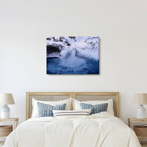 Vízesés képe télen (70x50 cm)