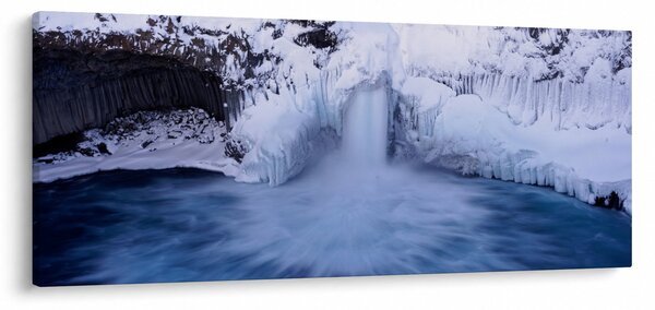 Vízesés képe télen (120x50 cm)