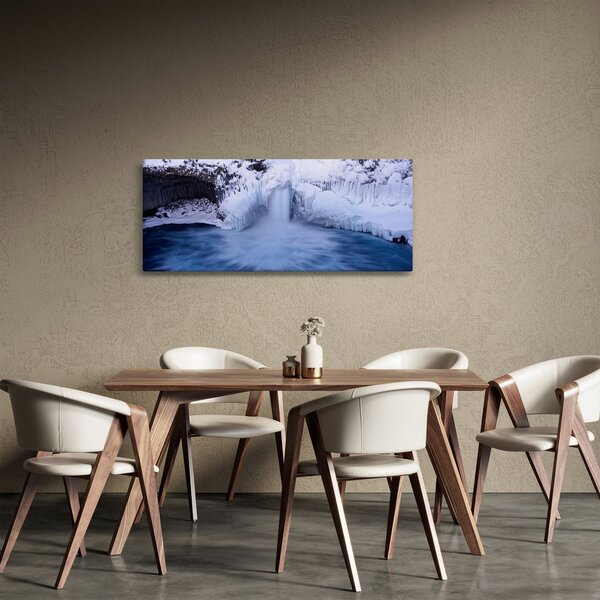 Vízesés képe télen (120x50 cm)