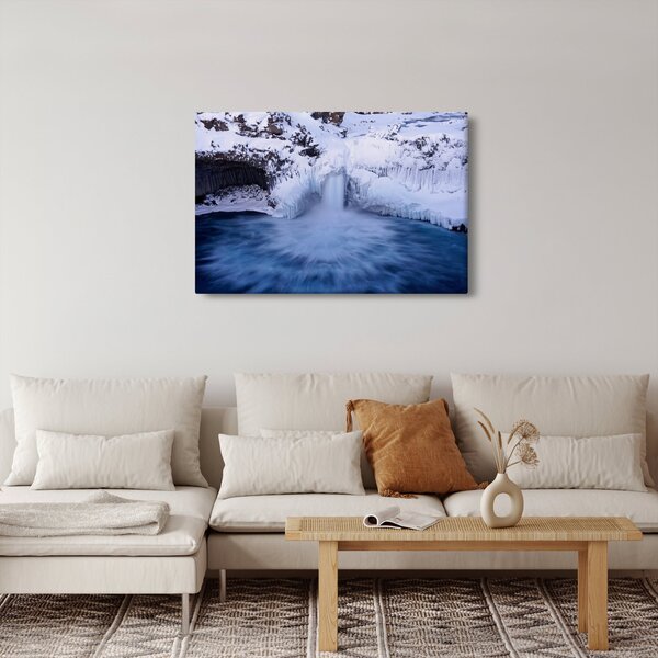 Vízesés képe télen (90x60 cm)
