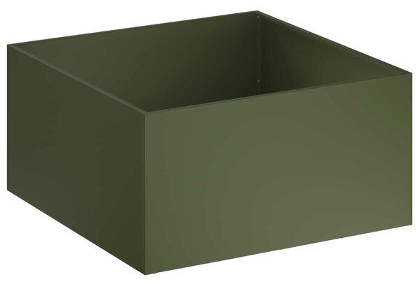 VidaXL Kerti cserép 2 db Olajzöld 60 x 60 x 40 cm