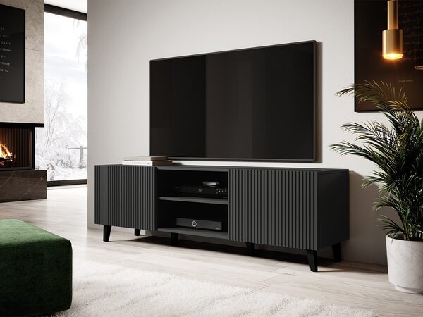 TV szekrény Teldaruna Grey 150 (antracit)