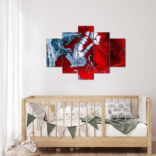 Absztrakt foltok képe (150x105 cm)